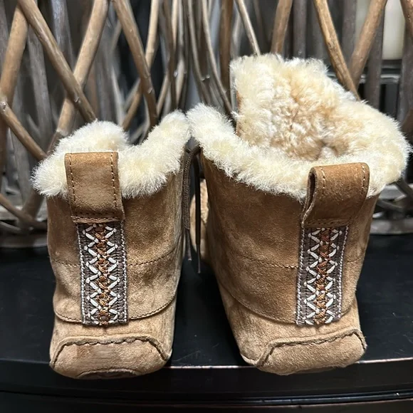 Ugg fur lace up boots - Picture 4 of 5